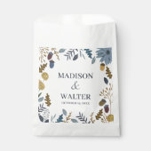 素朴紅葉秋の結婚式テーブル番号昼寝 フェイバーバッグ (正面)