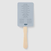 素朴紅葉秋の結婚式 ハンドファン (裏面)