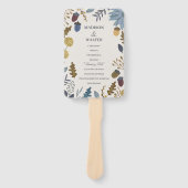 素朴紅葉秋の結婚式 ハンドファン (正面)