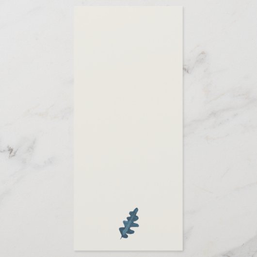 素朴紅葉秋の結婚式 メニュー (裏面)