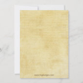 素朴紅葉秋ブライダルシャワー 招待状 (裏面)