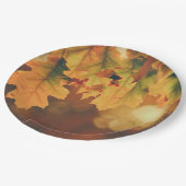 素朴紅葉紙プレート ペーパープレート (アングル)