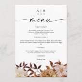 素朴紅葉結婚のフラットメニュー メニュー (正面)