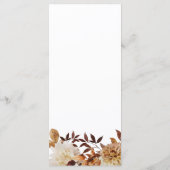 素朴紅葉結婚のフラットメニュー メニュー (裏面)