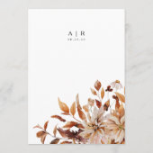 素朴紅葉結婚のフラットメニュー メニュー (裏面)