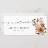 素朴紅葉結婚のヘッドテーブル記号 (正面)