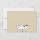 素朴紅葉結婚の応答カード 出欠カード (裏面)