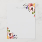 素朴紅葉結婚コレクション – 予算 (裏面)