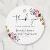 素朴紅葉結婚コレクション – 予算 フェイバータグ (正面)