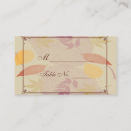 素朴紅葉結婚座席表 プレイスカード