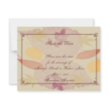 素朴紅葉結婚式の日付の保存