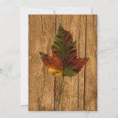 素朴紅葉結婚式招待状 招待状 (裏面)