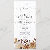 素朴紅葉結婚式 プログラム (正面)