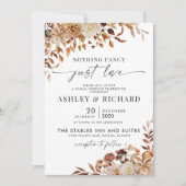 素朴紅葉結婚結婚式招待状 招待状 (正面)