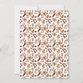 素朴紅葉結婚結婚式招待状 招待状 (裏面)