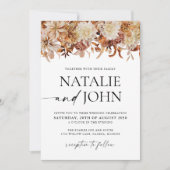 素朴紅葉結婚結婚式招待状 招待状 (正面)