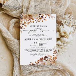 素朴紅葉結婚結婚式招待状 招待状