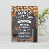 素朴紅葉60th誕生日ワインパーティー 招待状 (スタンド正面)