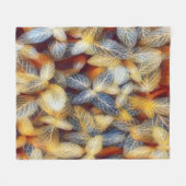 素朴紅葉 フリースブランケット (正面(横))