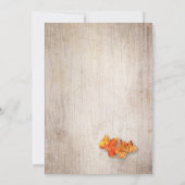 素朴紅葉String Lightsブライダルシャワー 招待状 (裏面)