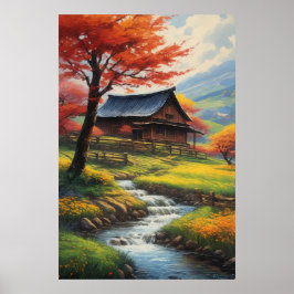 素朴納屋と流れの旋律 ポスター