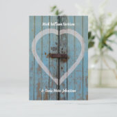 素朴納屋の戸 招待状 (スタンド正面)