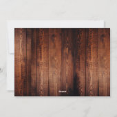 素朴納屋の木の上に家族のコラージュメリークリスマス シーズンカード (裏面)