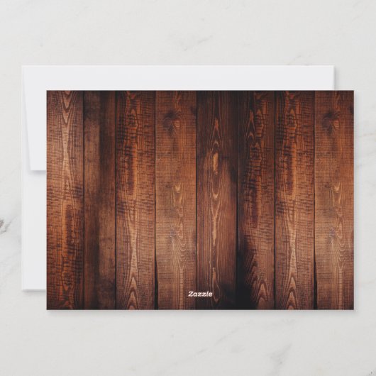 素朴納屋の木の上に家族のコラージュメリークリスマス シーズンカード (裏面)