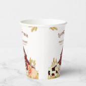 素朴納屋周囲の庭農園動物赤ちゃんシャワー 紙コップ (右)