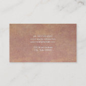 素朴紙テクスチャの背景 名刺 (裏面)