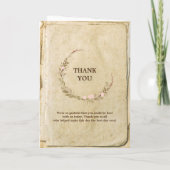 素朴紙ヴィンテージ結婚式 プログラム (裏面)