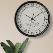 素朴紙1周年記念結婚壁時計 ラウンド壁時計