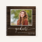 素朴素朴写真付きグラードゲストブック ノートブック (正面)