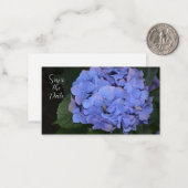 素朴紫紫陽花 ノートカード (正面/裏面インサイチュ)