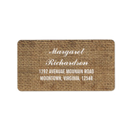 素朴結婚な黄褐色の住所 シール