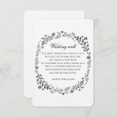 素朴結婚のフローラのクラフトは良く願っている。国 エンクロージャーカード (正面/裏面)