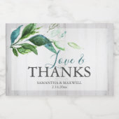 素朴結婚のブランチと泡立ちきらめくの酒 スパークリングワインラベル (シングルラベル)