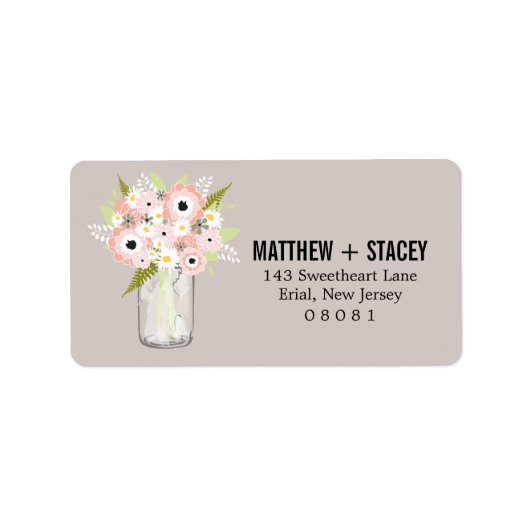 素朴結婚のメイスンのフローラ ラベル (正面)