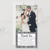 素朴結婚の写真サンキューカード サンキューカード (正面)