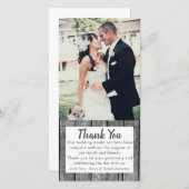 素朴結婚の写真サンキューカード サンキューカード (正面/裏面)