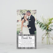 素朴結婚の写真サンキューカード サンキューカード (スタンド正面)