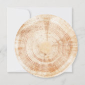 素朴結婚の木切りグレイングリーンカスタム 招待状 (裏面)