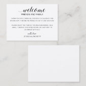 素朴結婚ウェルカムゲスト抱き枕 プレイスカード (正面/裏面)