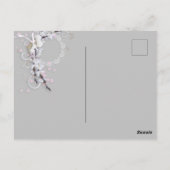 素朴結婚エレガントフローラ ポストカード (裏面)