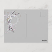 素朴結婚エレガントフローラ ポストカード (裏面)