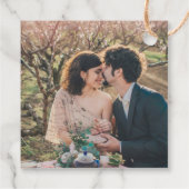 素朴結婚エレガント写真感謝してい フェイバータグ (裏面)