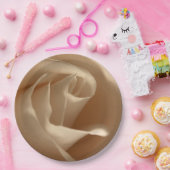 素朴結婚クリームバラ秋フローラ美しい ペーパープレート (パーティー)