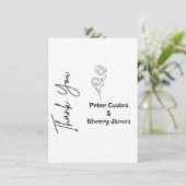 素朴結婚サンキューカード サンキューカード (スタンド正面)