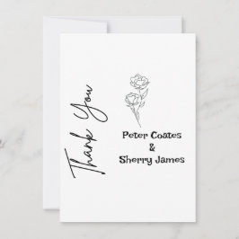 素朴結婚サンキューカード サンキューカード