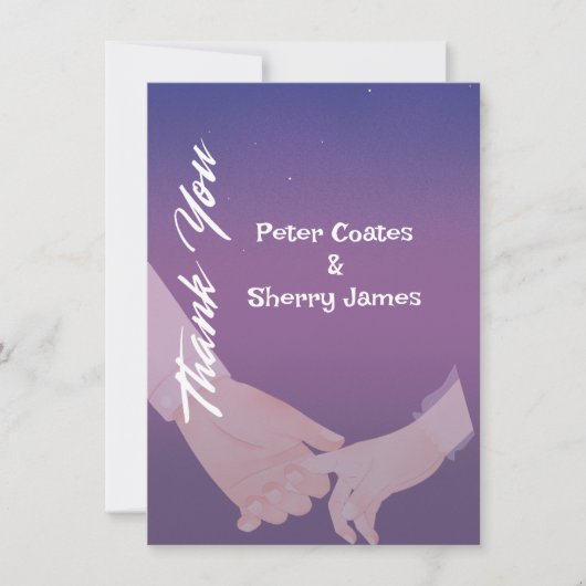 素朴結婚サンキューカード サンキューカード (正面)